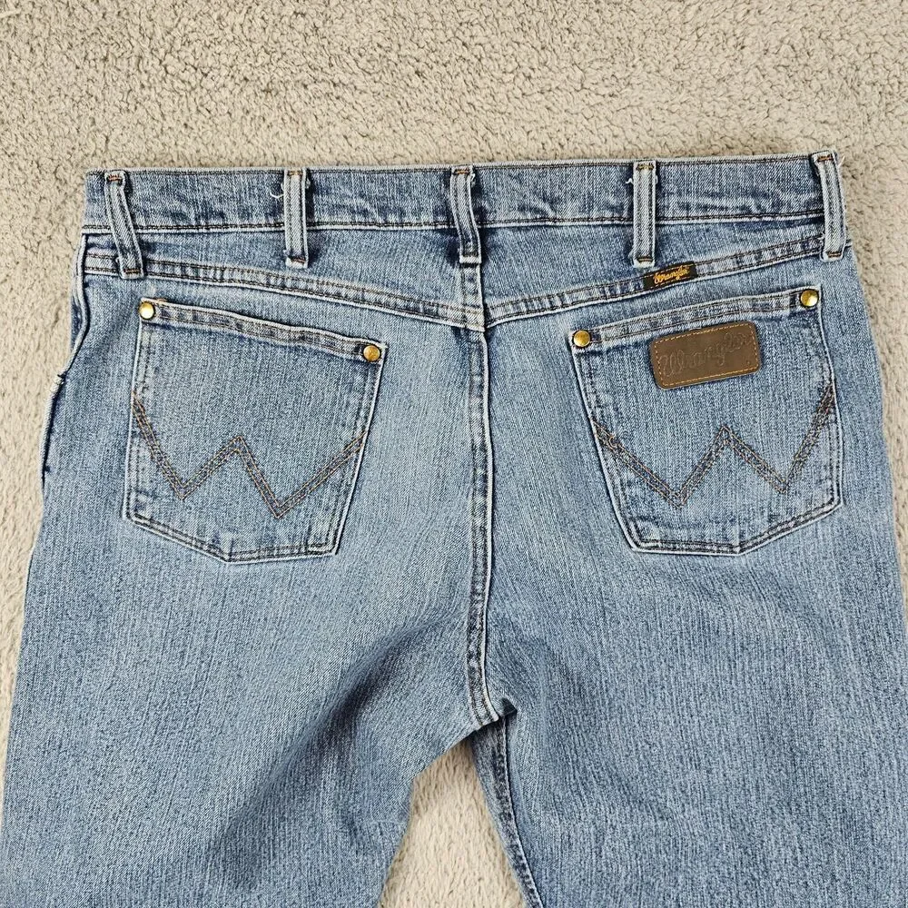 Wrangler Jeans Mens 36x31* Blue Cowboy Cut Comfort Stretch Rodeo Western 47MACMT